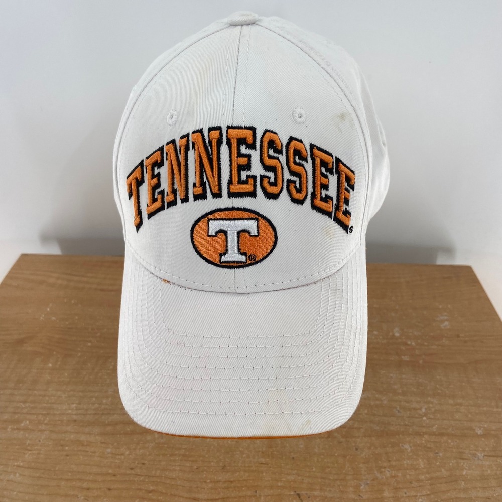 Tennessee Volunteers Zephyr NCAA‎ Orange T Embroidered White Baseball Cap Hat